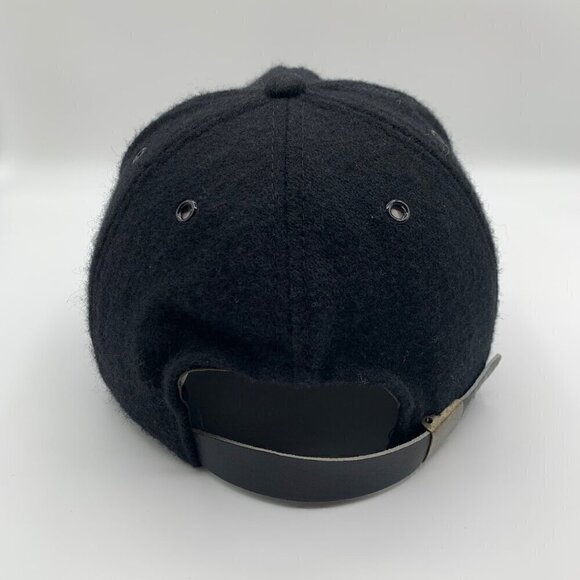 Hard Rock Cafe London Vintage Black Wool Blend Strapback Hat - Picture 3 of 5